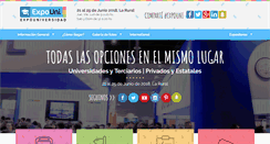 Desktop Screenshot of expouniversidad.com