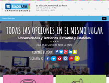 Tablet Screenshot of expouniversidad.com